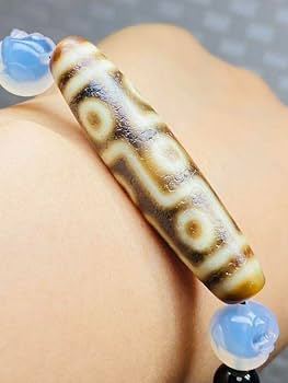 Amazon.co.jp: 老天珠 九眼天珠 54㍉ 天珠 弥勒菩薩瑪瑙 天珠